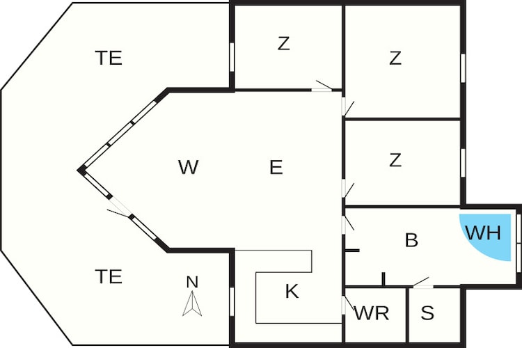 7 persoons vakantie huis in Rødby-By Traum-Plattegrond