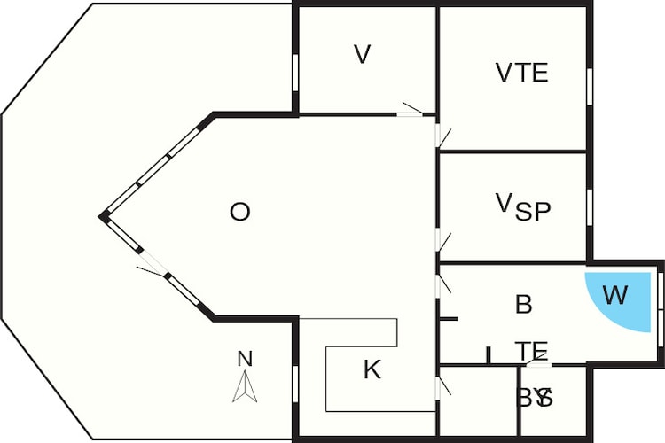 7 person holiday home in Rødby-By Traum - Floor plan