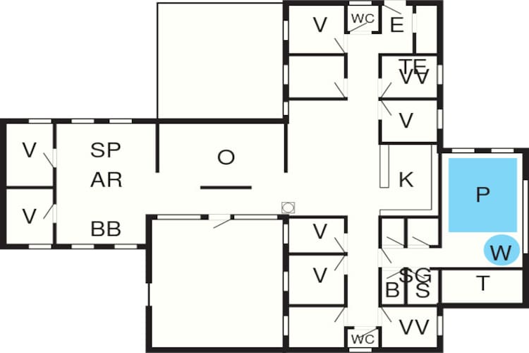 Luxe retraite in Vorupor -- By Traum Ferienwohnungen-Plattegrond
