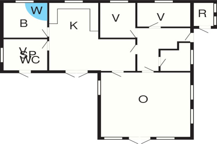 6 persoons vakantie huis in Jerup-Plattegrond