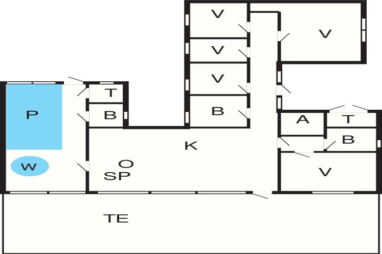 10 persoons vakantie huis in Ebeltoft-Plattegrond