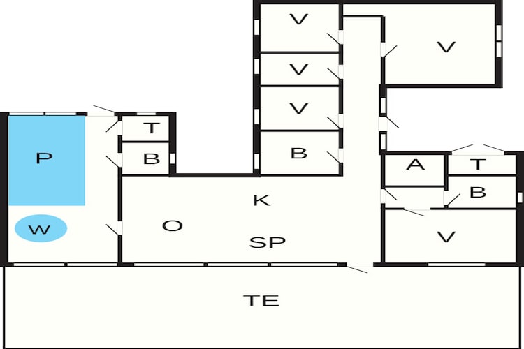 10 persoons vakantie huis in Ebeltoft-Plattegrond