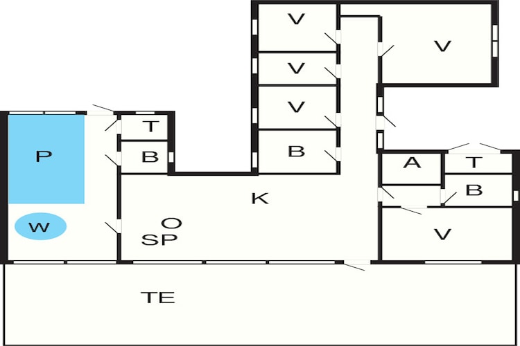 10 persoons vakantie huis in Ebeltoft - Plattegrond