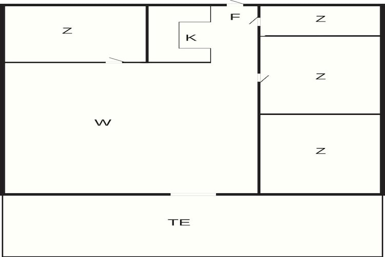 A holiday cottage located on an enclosed plot in a lovely area with plenty of fishing opportunities. Terrace of 90 m². There are fine beaches along the north coast. The house is in a central location in relation to the many attractions here. The kitchen is from 2008. The double bed is 120 cm wide.A refundable deposit might be charged closer to your check-in date. The security deposit ensures a smooth stay and covers any additional services or consumption charges.This deposit covers utilities consumed during your stay and any additional services that may be taken.The final amount will be adjusted based on actual meter readings, actual usage of extra services, and any remaining balance will be refunded within 21 days after checkout.This deposit simply acts as a prepayment for charges that  you would anyways pay for, ensuring a seamless stay and check-out experience.