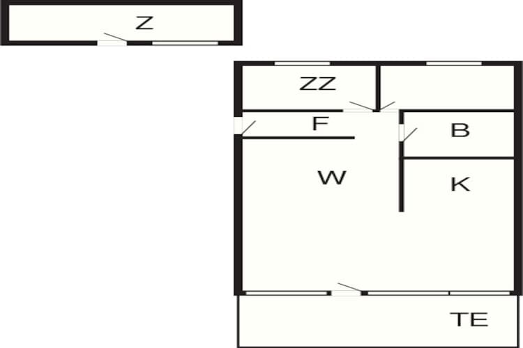 Maison de vacances pour 5 a Esbjerg V-By Traum-Plan d'étage
