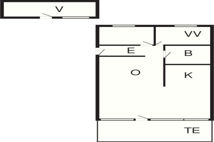 Maison de vacances pour 5 a Esbjerg V-By Traum-Plan d'étage