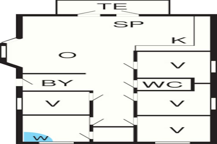 1 level, 6 persons-Grundriss