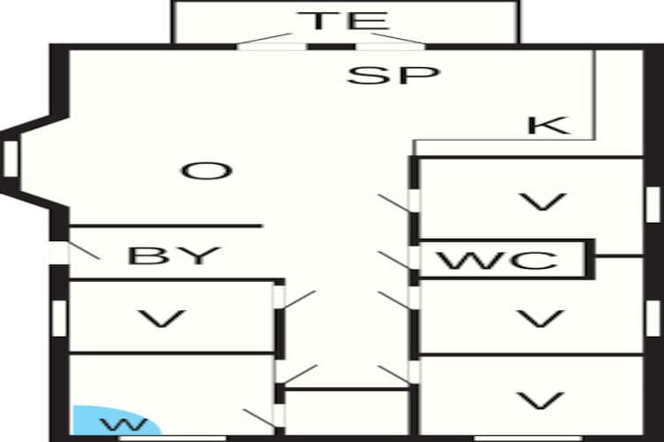 1 level, 6 persons - Plattegrond