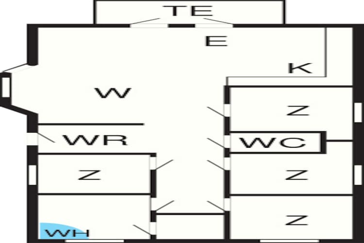 1 level, 8 persons - Plan