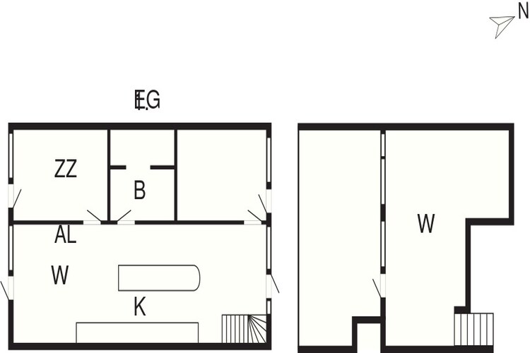 3 room-Plattegrond
