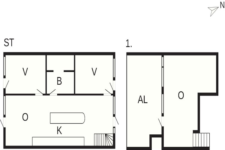 3 room-Plattegrond