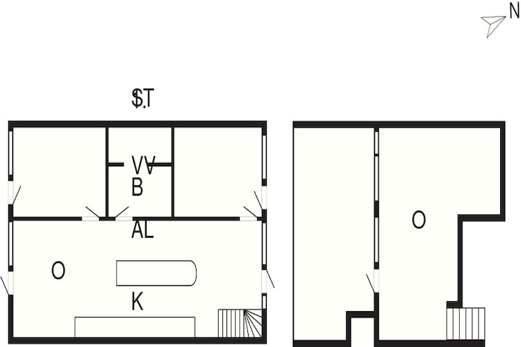 3 room-Plattegrond