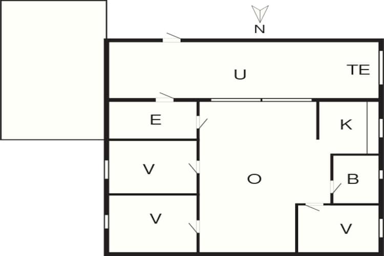 6 persoons vakantie huis in Blåvand-Plattegrond