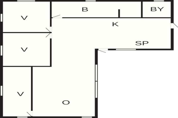 6 persoons vakantie huis in Ebeltoft-Plattegrond