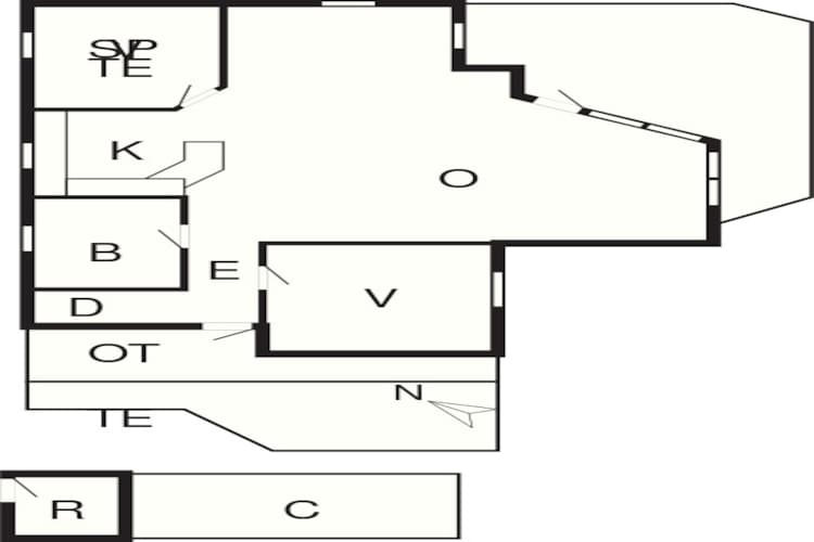6 Personen Ferienhaus in Nakskov-Grundriss