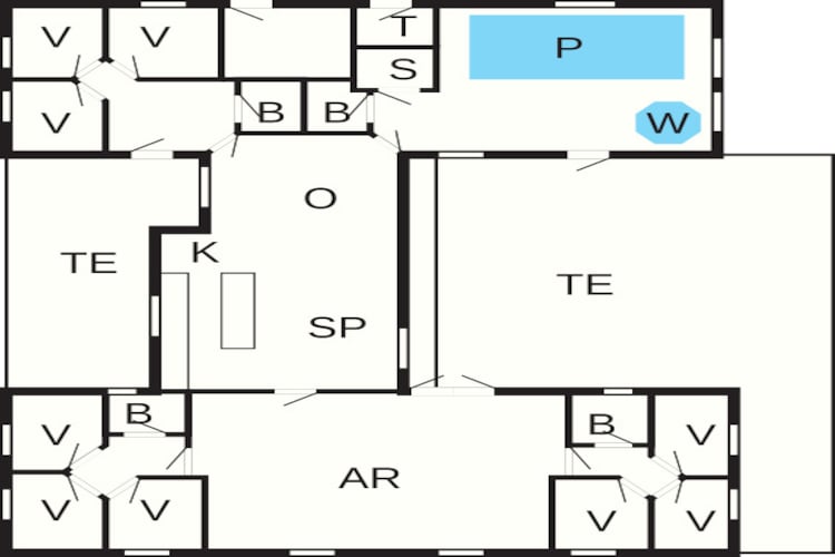24 persoons vakantie huis in Frederiksværk-Plattegrond