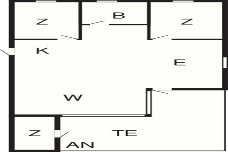 Rustieke toevluchtsoord in Klitmoller-By Traum-Plattegrond
