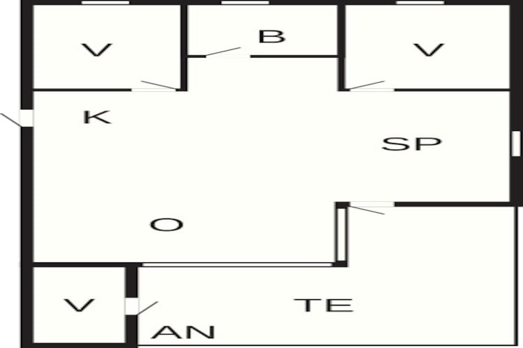 Rustieke toevluchtsoord in Klitmoller-By Traum-Plattegrond