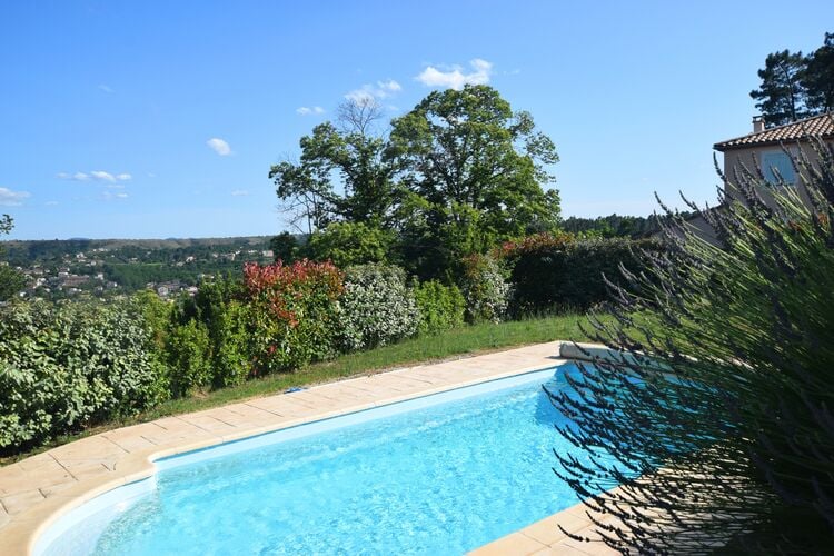 Vakantiehuizen Frankrijk | Ardeche | Villa te huur in Joyeuse met zwembad  met wifi 8 personen