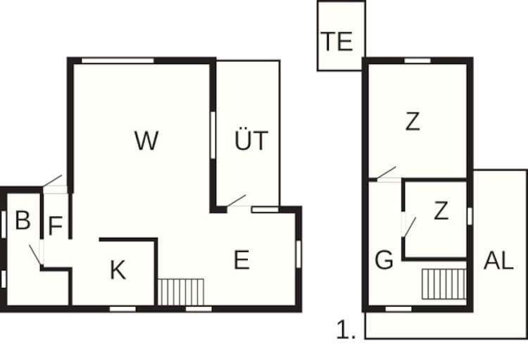 Rustieke Waterfront Cottage-By Traum-Plattegrond