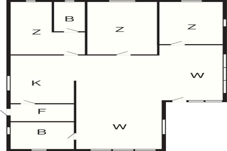 Maison de vacances pour 6 a Hurup Thy-Plan d'étage