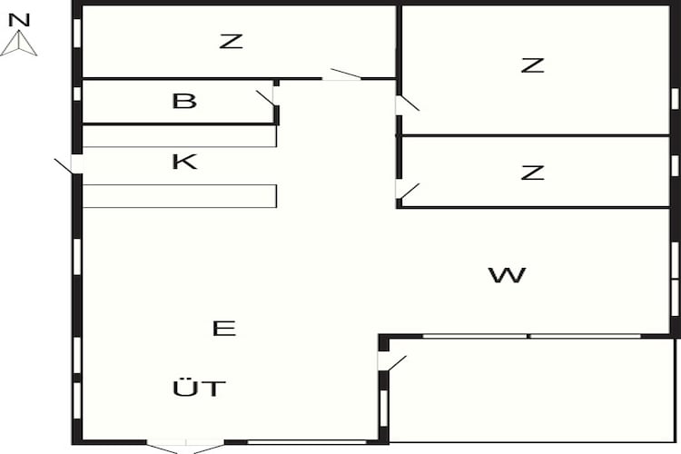 Afgelegen Duinverblijf-By Traum-Plattegrond