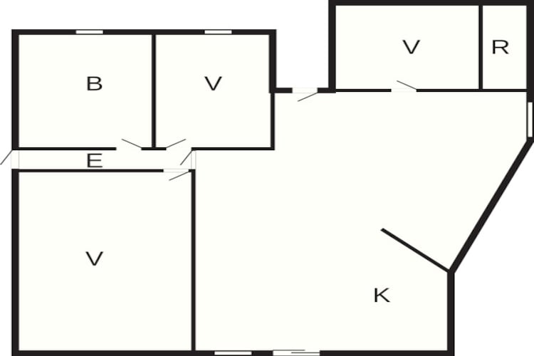 Maison de vacances pour 6 a Ebeltoft - Plan