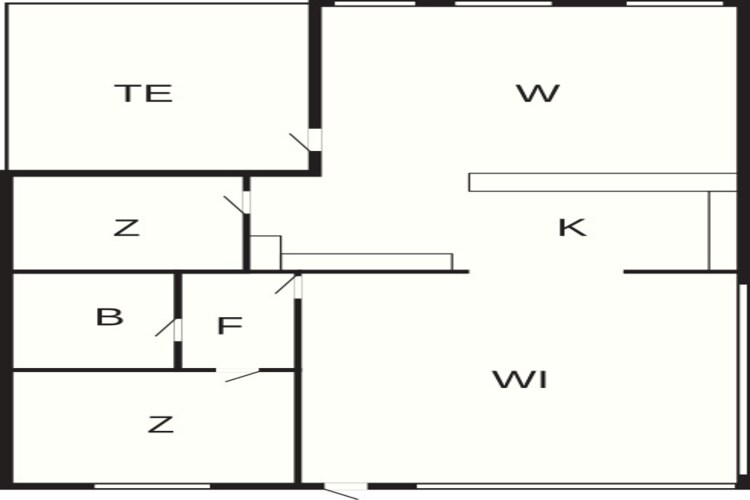 Maison de vacances pour 4 a Hemmet - Plan