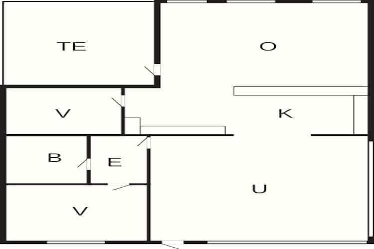 Maison de vacances pour 4 a Hemmet - Plan