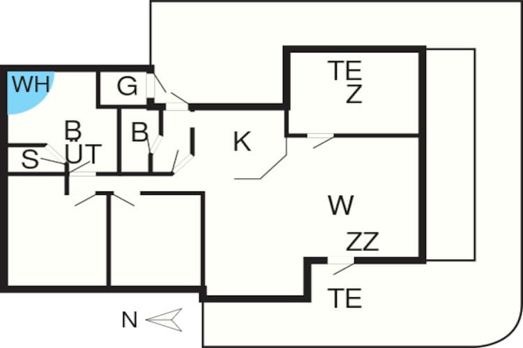 6 persoons vakantie huis in Tarm - Plattegrond
