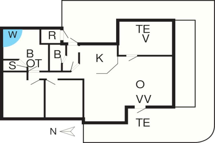 6 persoons vakantie huis in Tarm - Plattegrond