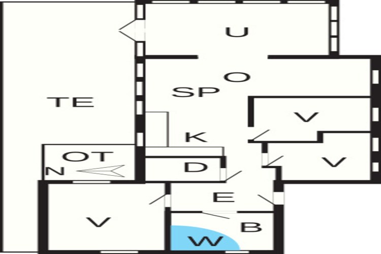 Rustig strandverblijf-By Traum-Plattegrond