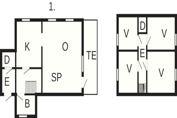 9 persoons vakantie huis in Lyngseidet-Plattegrond
