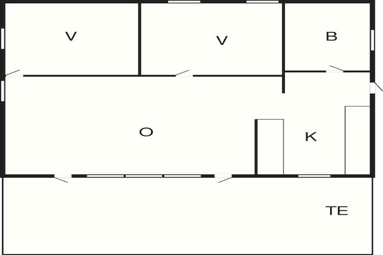 5 persoons vakantie huis in Væggerløse-Plattegrond
