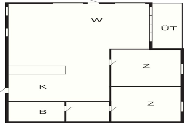 4 person holiday home in Højslev - Floor plan