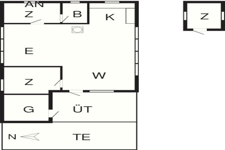 6 persoons vakantie huis in Gedser-Plattegrond