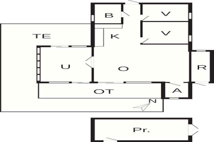 6 persoons vakantie huis in Hadsund - Plattegrond