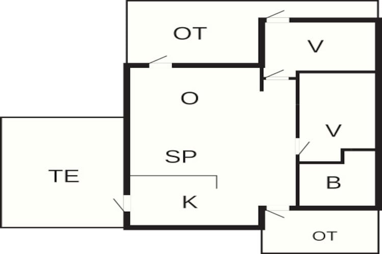 Kust ontsnapping in Langeland -- By Traum Ferienwohnungen-Plattegrond
