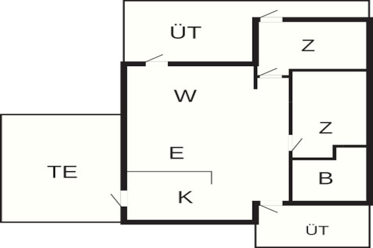 Kust ontsnapping in Langeland -- By Traum Ferienwohnungen-Plattegrond