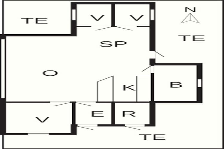 6 persoons vakantie huis in Hjørring-Plattegrond