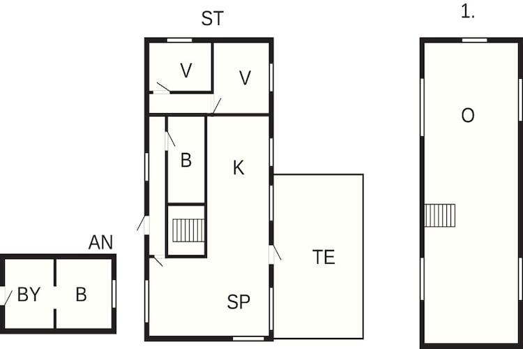 Kustcharme in Baring -- By Traum Ferienwohnungen - Plattegrond