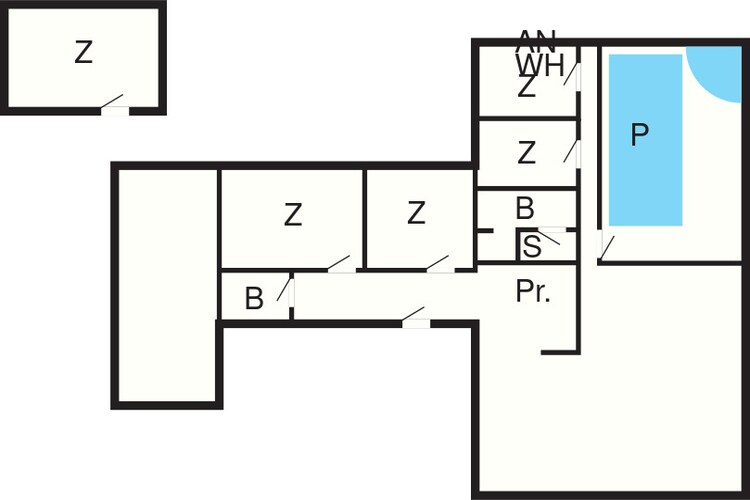 12 persoons vakantie huis in Glesborg-By Traum-Plattegrond
