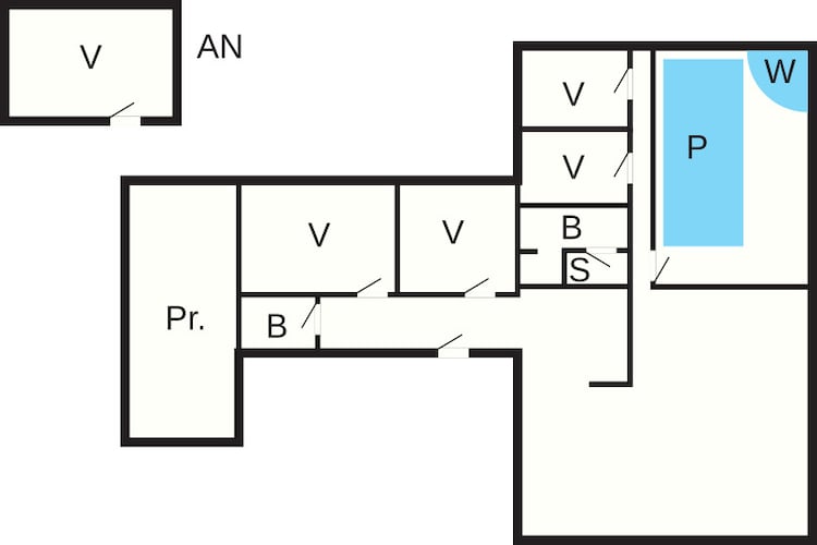 12 persoons vakantie huis in Glesborg-By Traum-Plattegrond