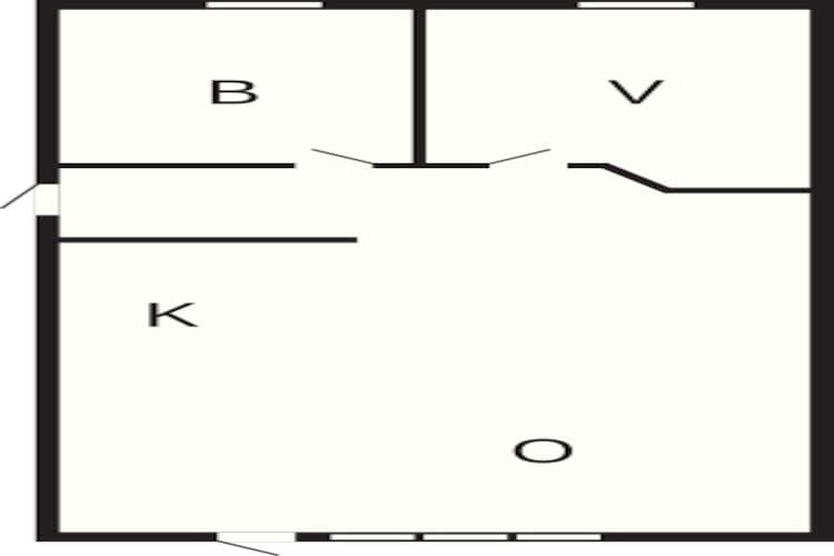 5 person holiday home in Grindsted - Floor plan