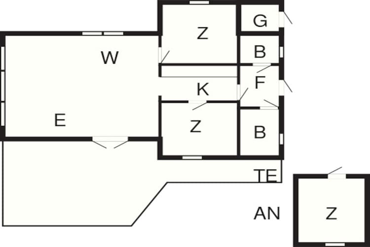 Gezellige Blokhut Toevluchtsoord-By Traum-Plattegrond