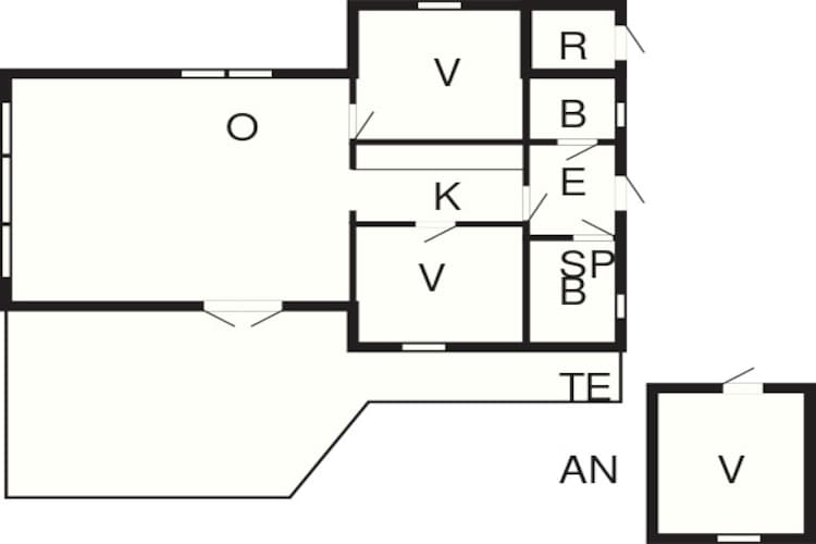 Gezellige Blokhut Toevluchtsoord-By Traum-Plattegrond