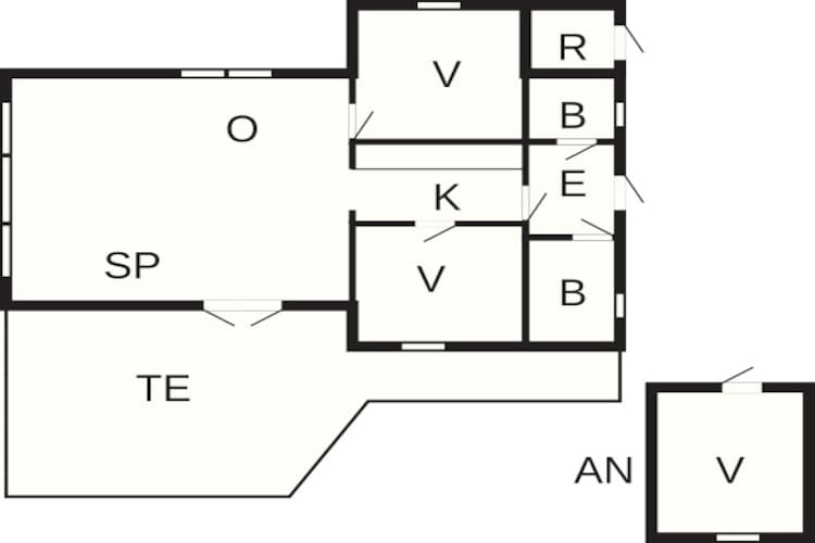 Gezellige Blokhut Toevluchtsoord-By Traum-Plattegrond