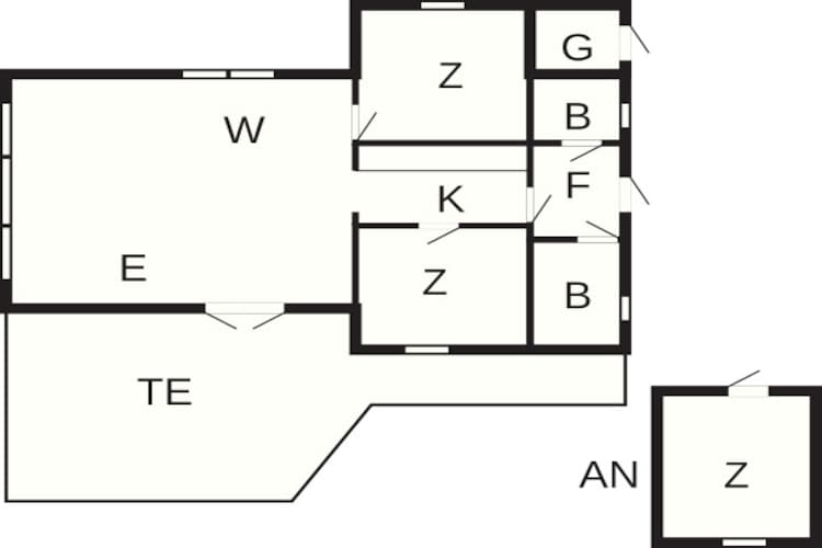 Gezellige Blokhut Toevluchtsoord-By Traum - Plattegrond