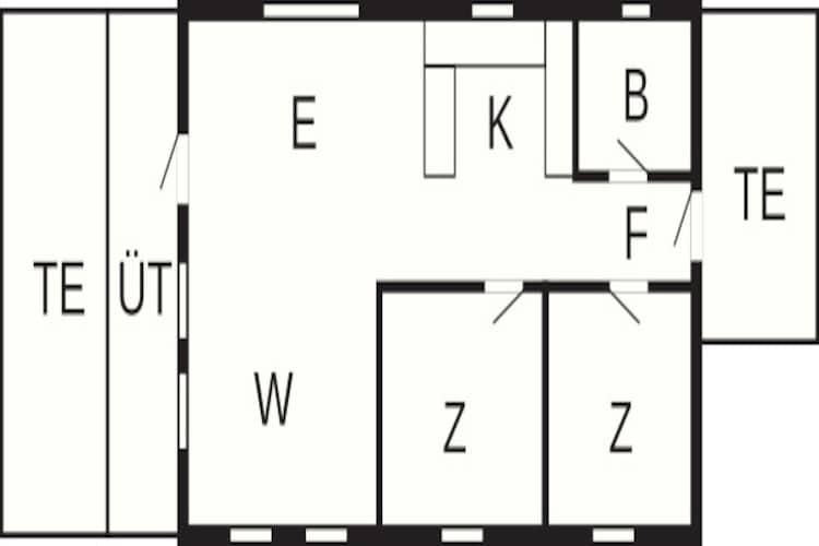 5 persoons vakantie huis in Hjørring-Plattegrond
