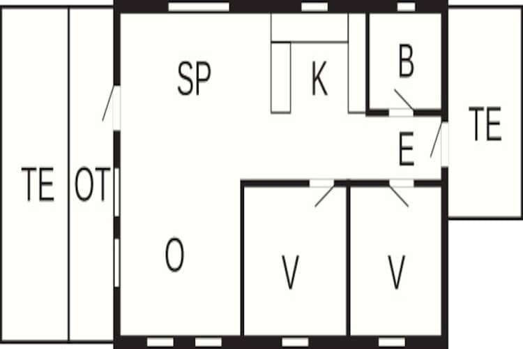 5 persoons vakantie huis in Hjørring-Plattegrond